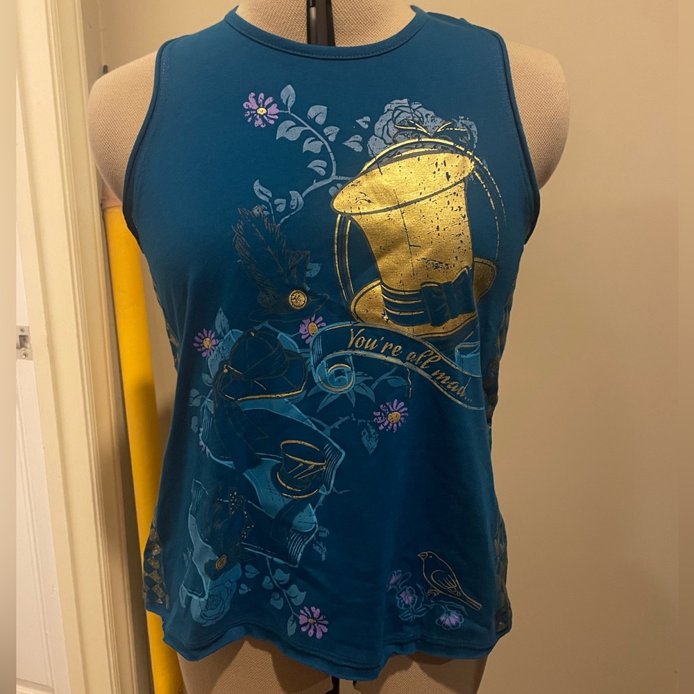 Alice In Wonderland mad hatter tank top